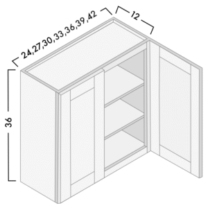 36 High Double Door Wall Cabinet