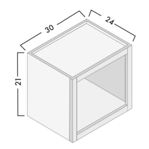 Open Frame Wall Cabinet